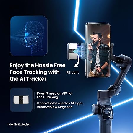 Digitek (DSG-009F) AI 3 Axis Wide Angle Smartphone Gimbal