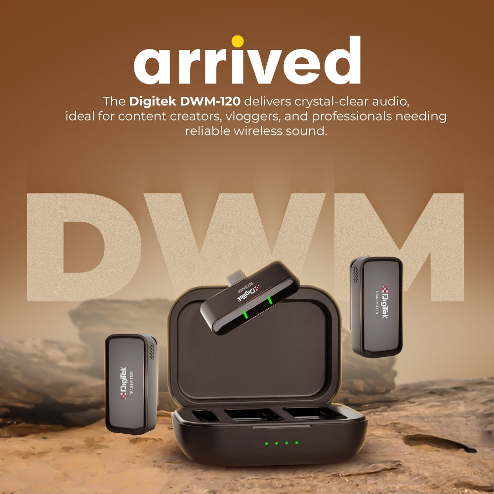 Digitek (DWM 120) Wireless Microphone System with Noise Reduction