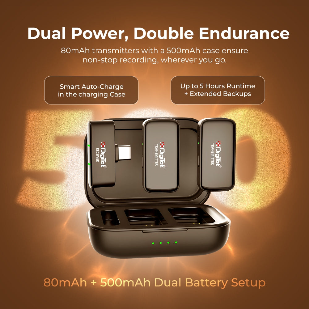 Digitek (DWM 120) Wireless Microphone System with Noise Reduction