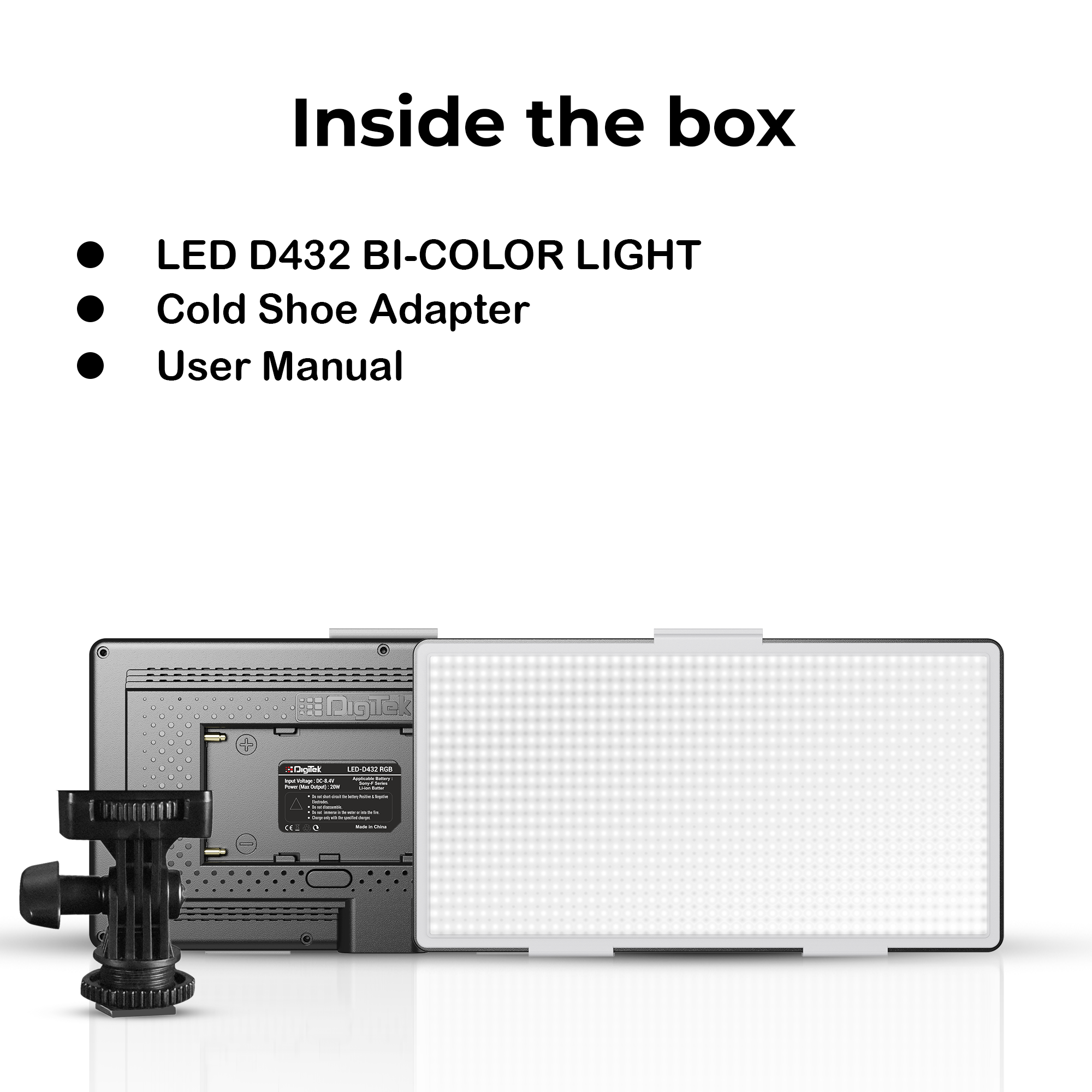 Digitek (LED-D432 Bi) Portable Bi-Color LED Video Light