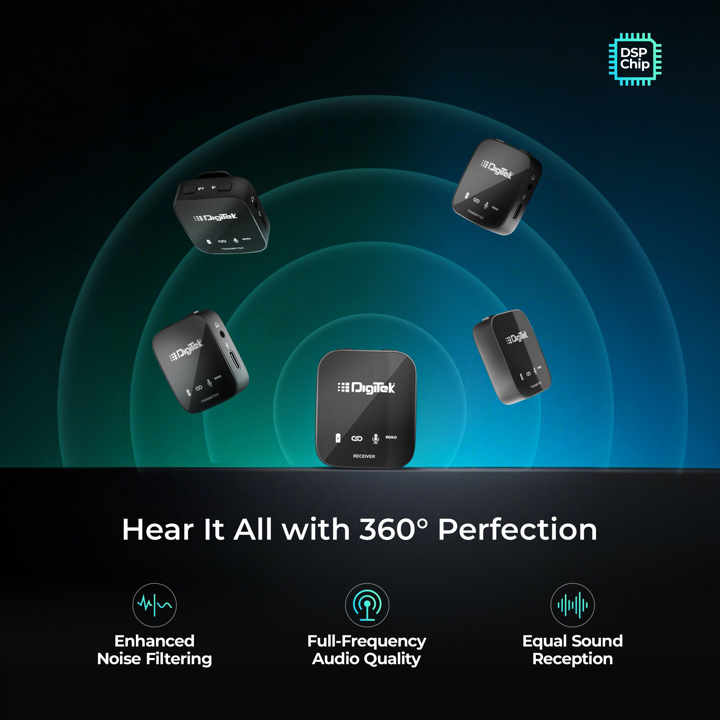 Digitek (DWM-111) 4 in 1 Wireless Microphone